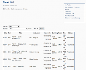 BC Class list