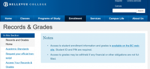 BC Records and Grades